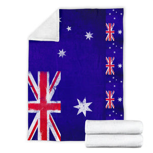 Australia Flag Fleece Throw Blanket