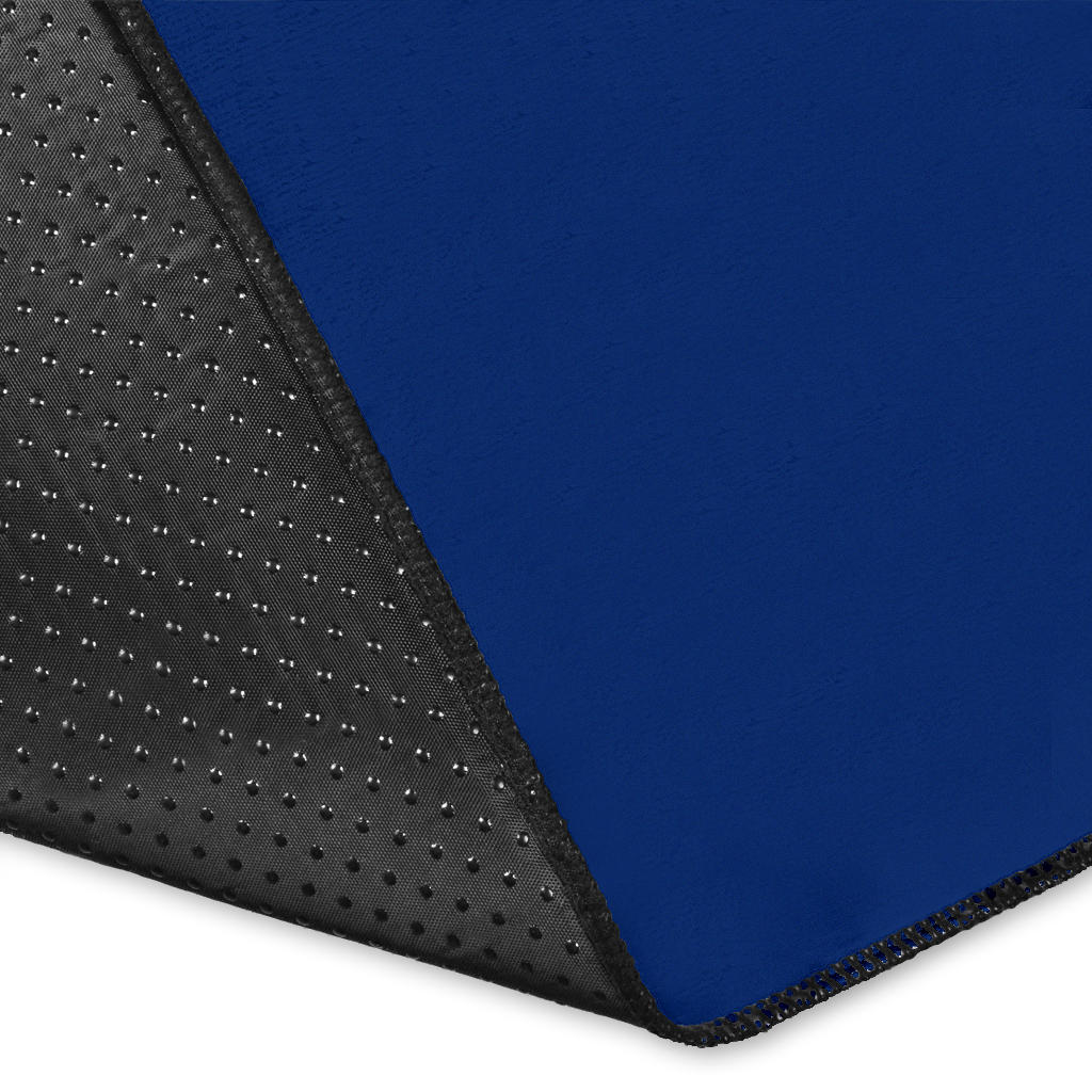Blue and Gray Bandana Area Rugs - Minimal