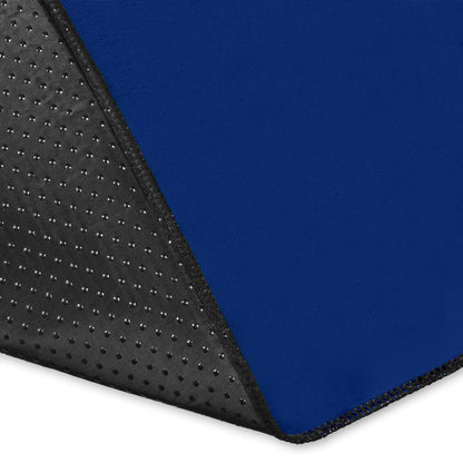 Blue and Gray Bandana Area Rugs - Minimal