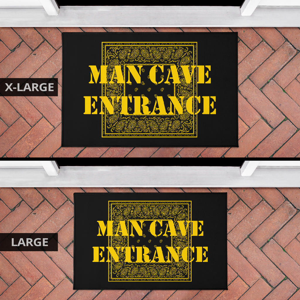 Black Gold Bandana Door Mats