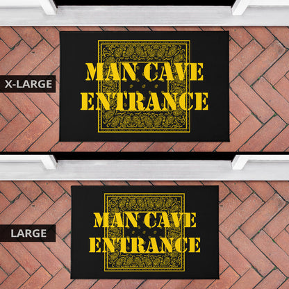 Black Gold Bandana Door Mats