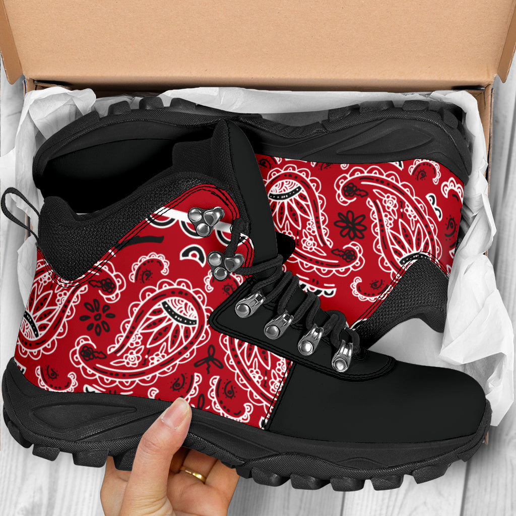 Classic Red Bandana Alpine Boots