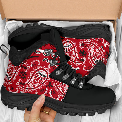 Classic Red Bandana Alpine Boots