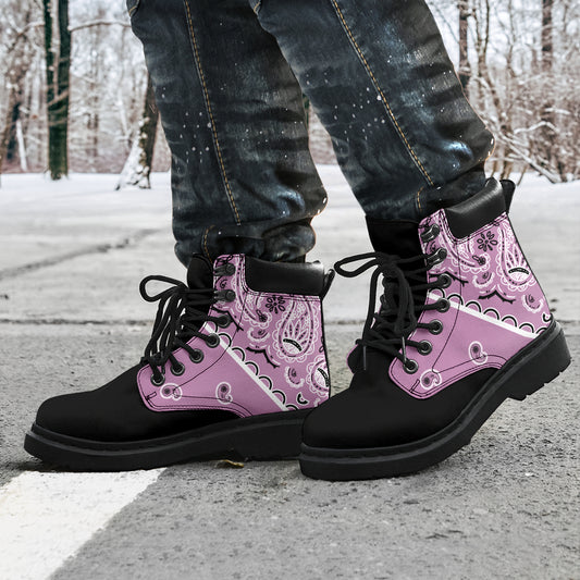 Mauve Bandana Blackout All Season Boots