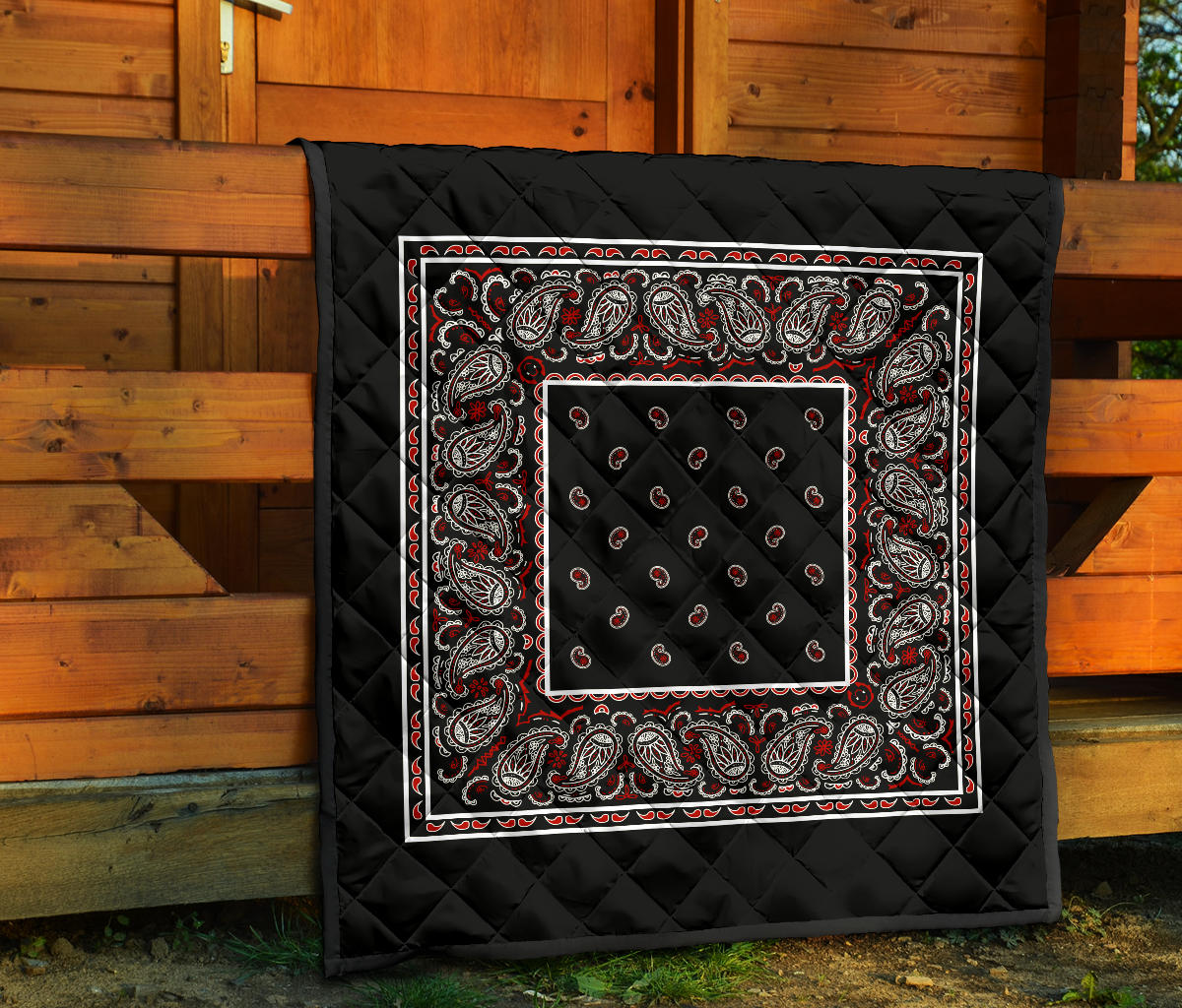 Wicked Black Bandana Bedding