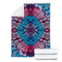 Circular Daze Tie Dye Fleece Throw