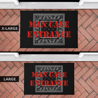 Black Bandana Door Mats