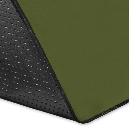 Army Green and Black Bandana Area Rugs - Minimal