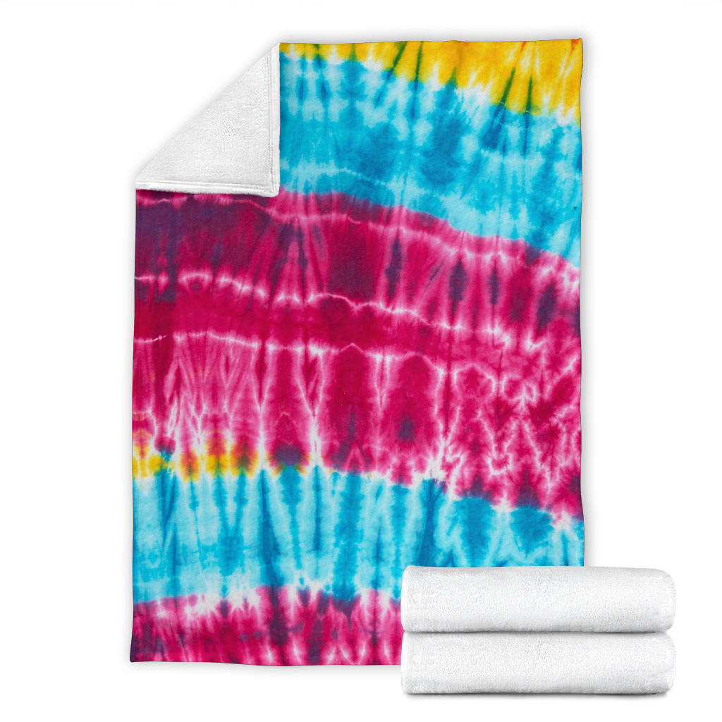 Ultra Plush Striped Hippie Tie Dye Fleece Throw