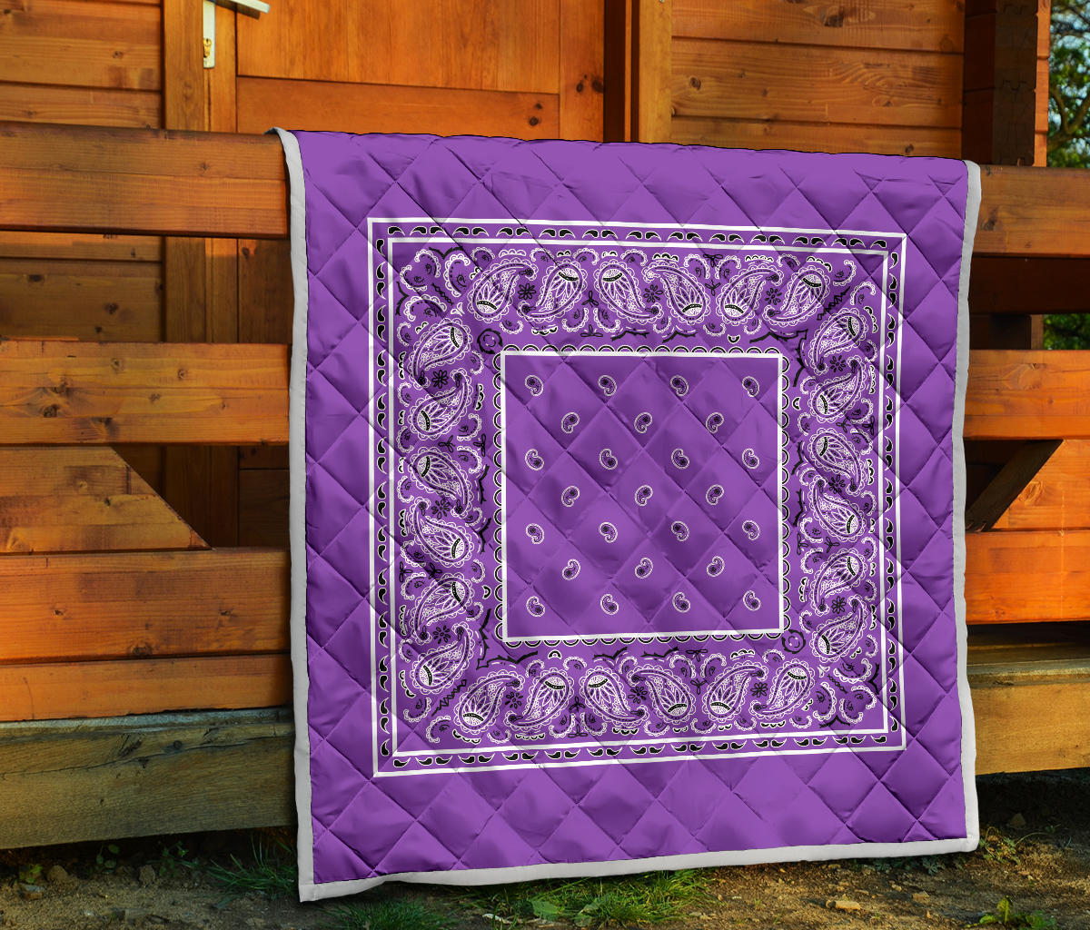 Quilt - Dark Lilac Bandana Quilt