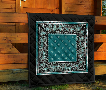 Quilt - Peacock Teal Bandana Quilt