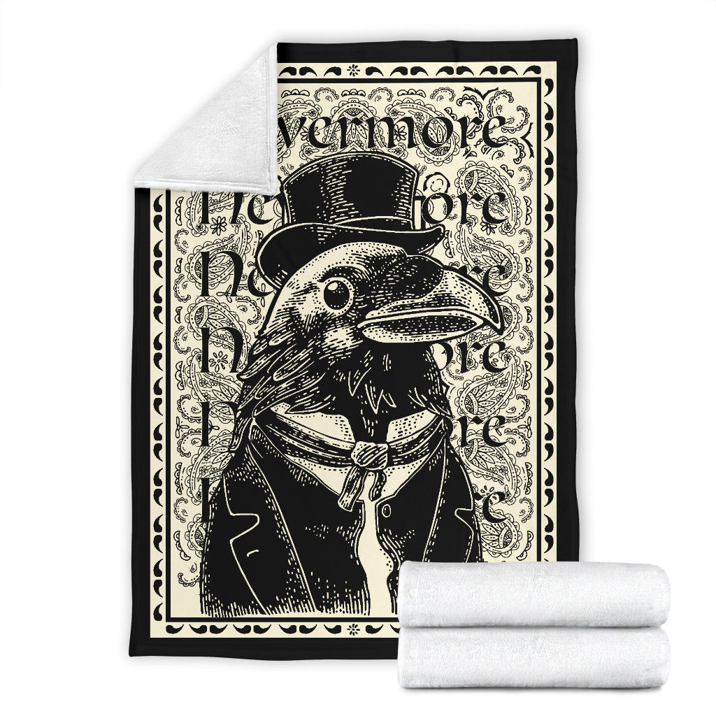 The Dapper Raven Fleece Throw