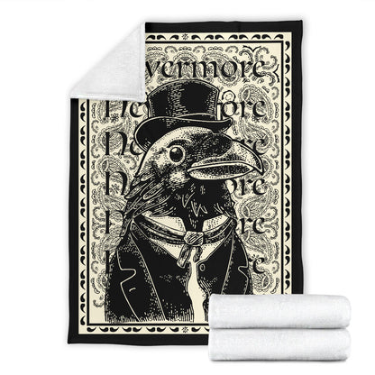 The Dapper Raven Fleece Throw