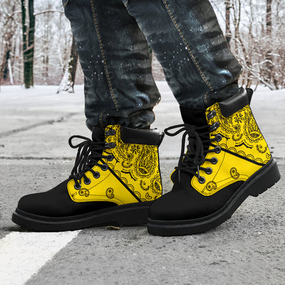 Yellow Bandana Blackout All Season Boots