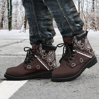 Coffee Brown Bandana All Season Boots