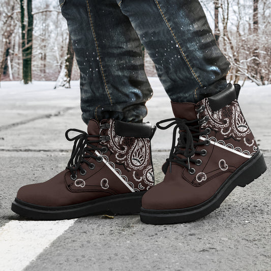 Coffee Brown Bandana All Season Boots