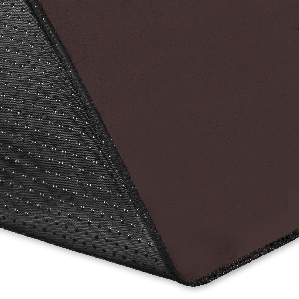 Coffee Brown Bandana Area Rugs - Minimal
