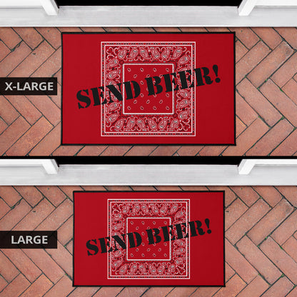 Classic Red Bandana Funny Door Mats