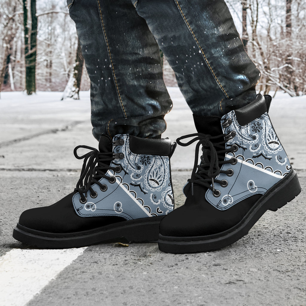 Slat Blue Bandana Blackout All Season Boots