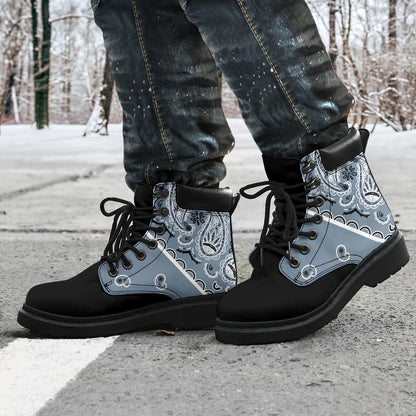 Slat Blue Bandana Blackout All Season Boots
