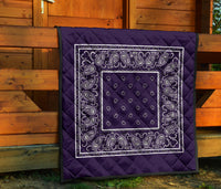 Quilt - Royal Purple Bandana Quilt