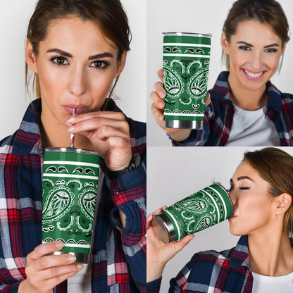 Classic Green Bandana Tumblers