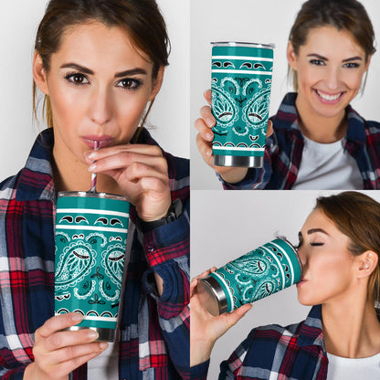 Teal Bandana Tumblers