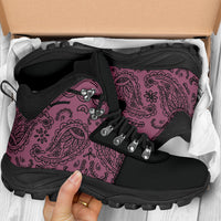 mauve hiking boots