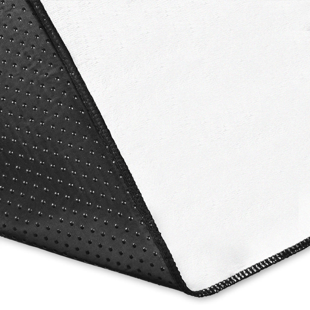 White Bandana Area Rugs - Minimal