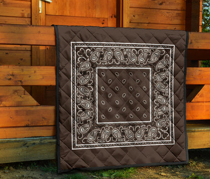 Quilt - Coffee Brown Bandana Quilt
