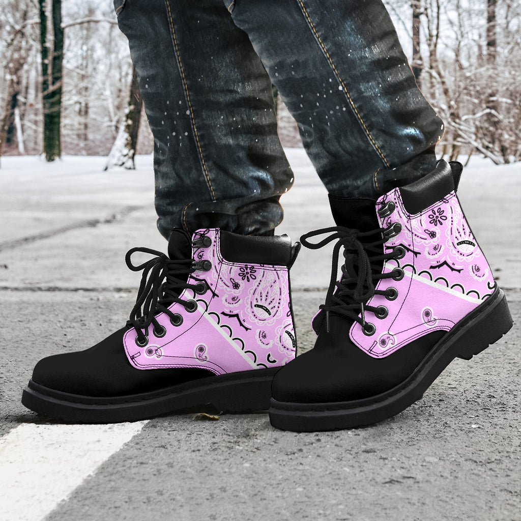 Light Pink Bandana Blackout All Season Boots