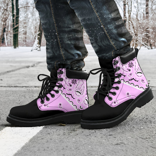 Light Pink Bandana Blackout All Season Boots