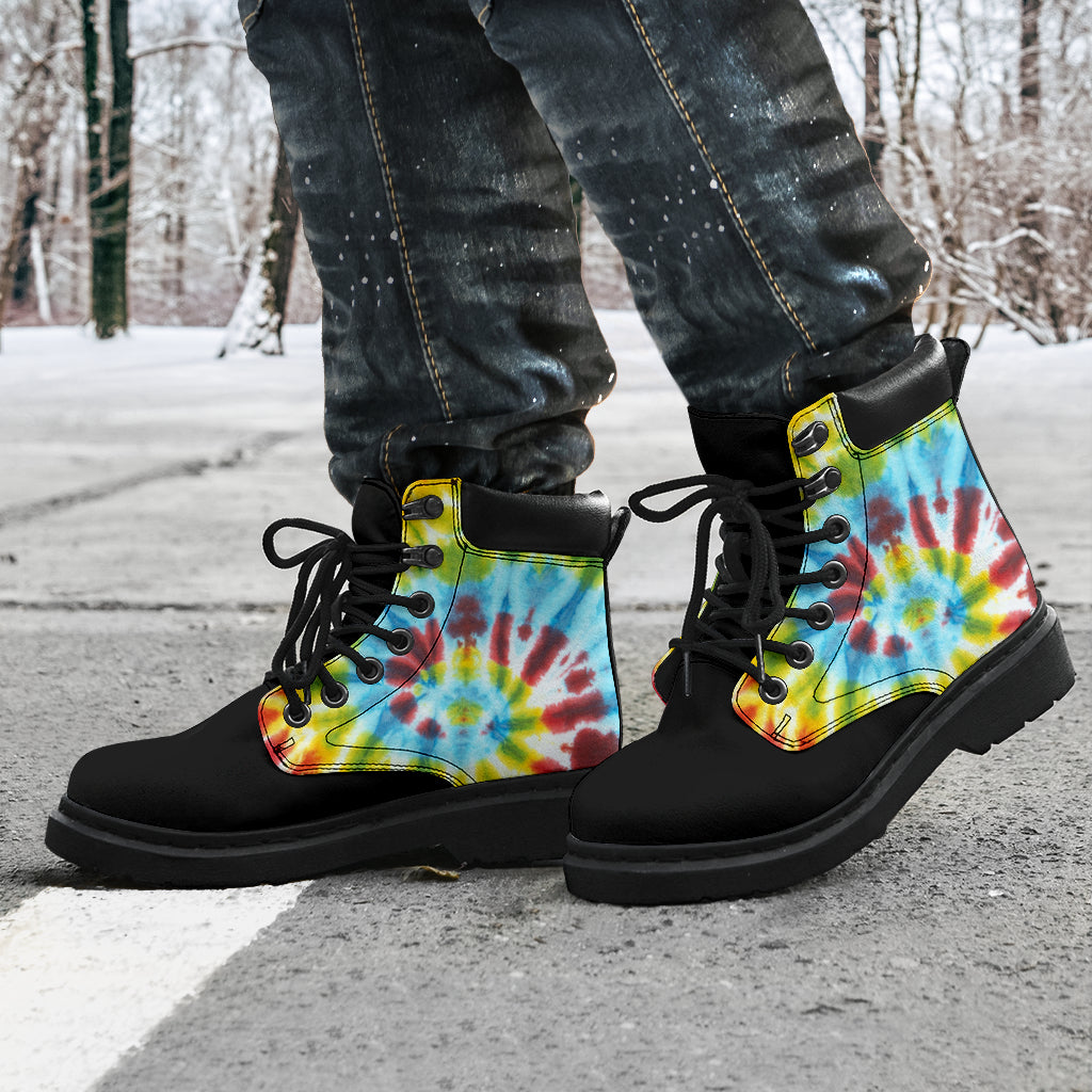 Tie Dye Spiral All Season Boots