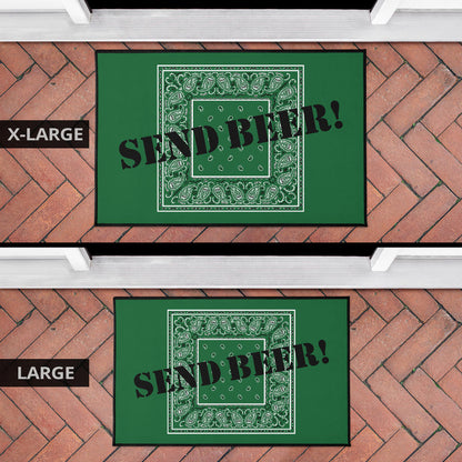 Classic Green Bandana Funny Door Mats