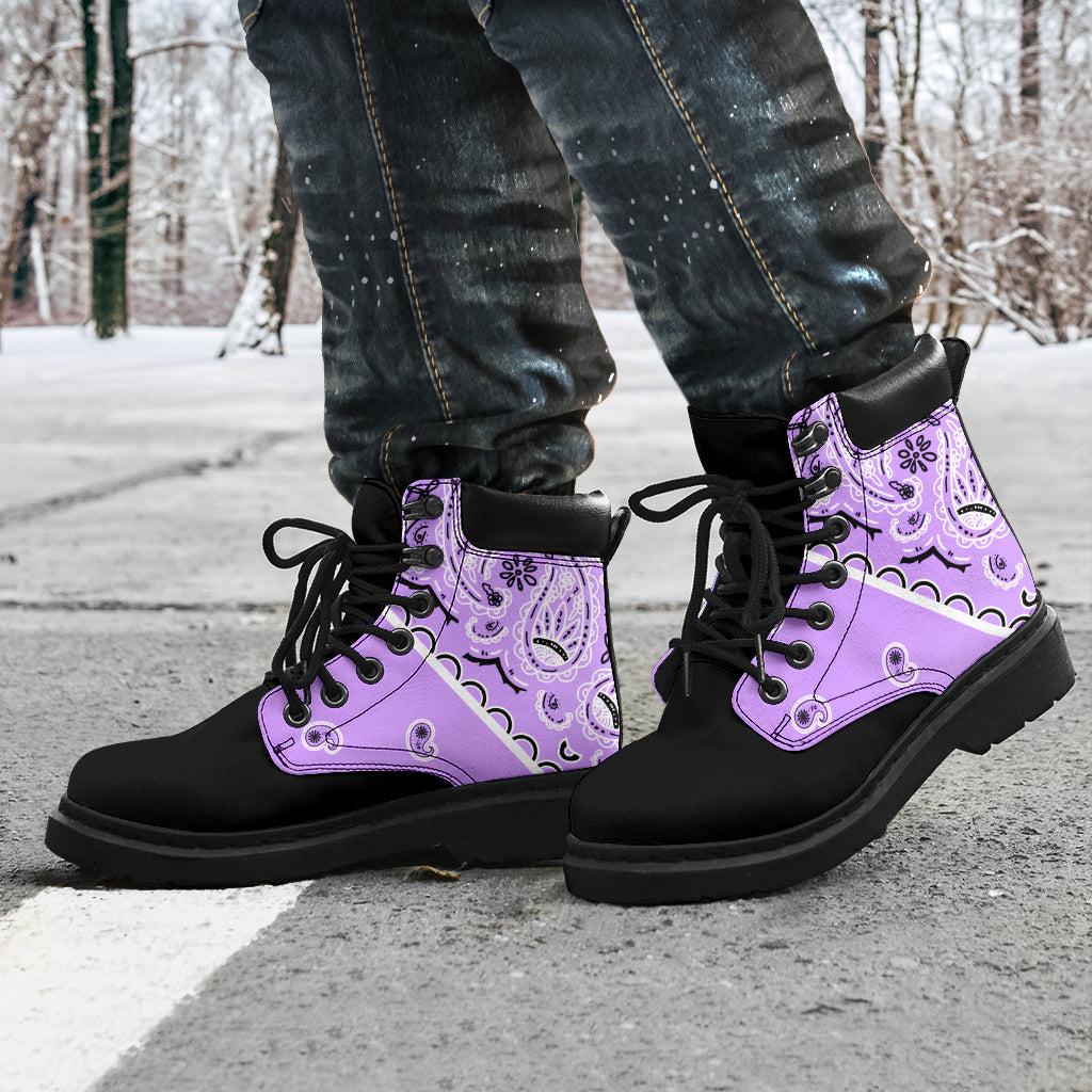 Lilac Bandana Blackout All Season Boots