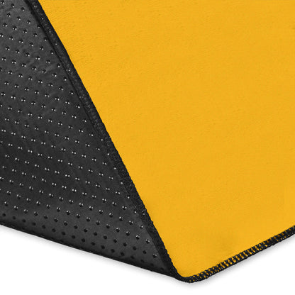 Gold and Black Bandana Area Rugs - Minimal