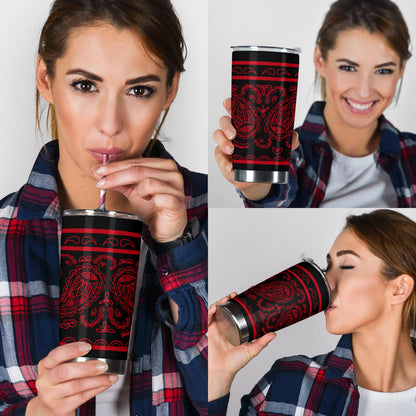 Black and Red Bandana Tumblers