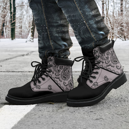 gay and black bandana boots