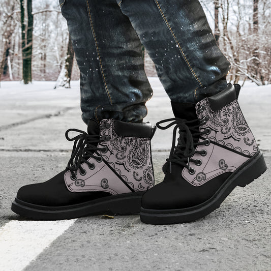 gay and black bandana boots