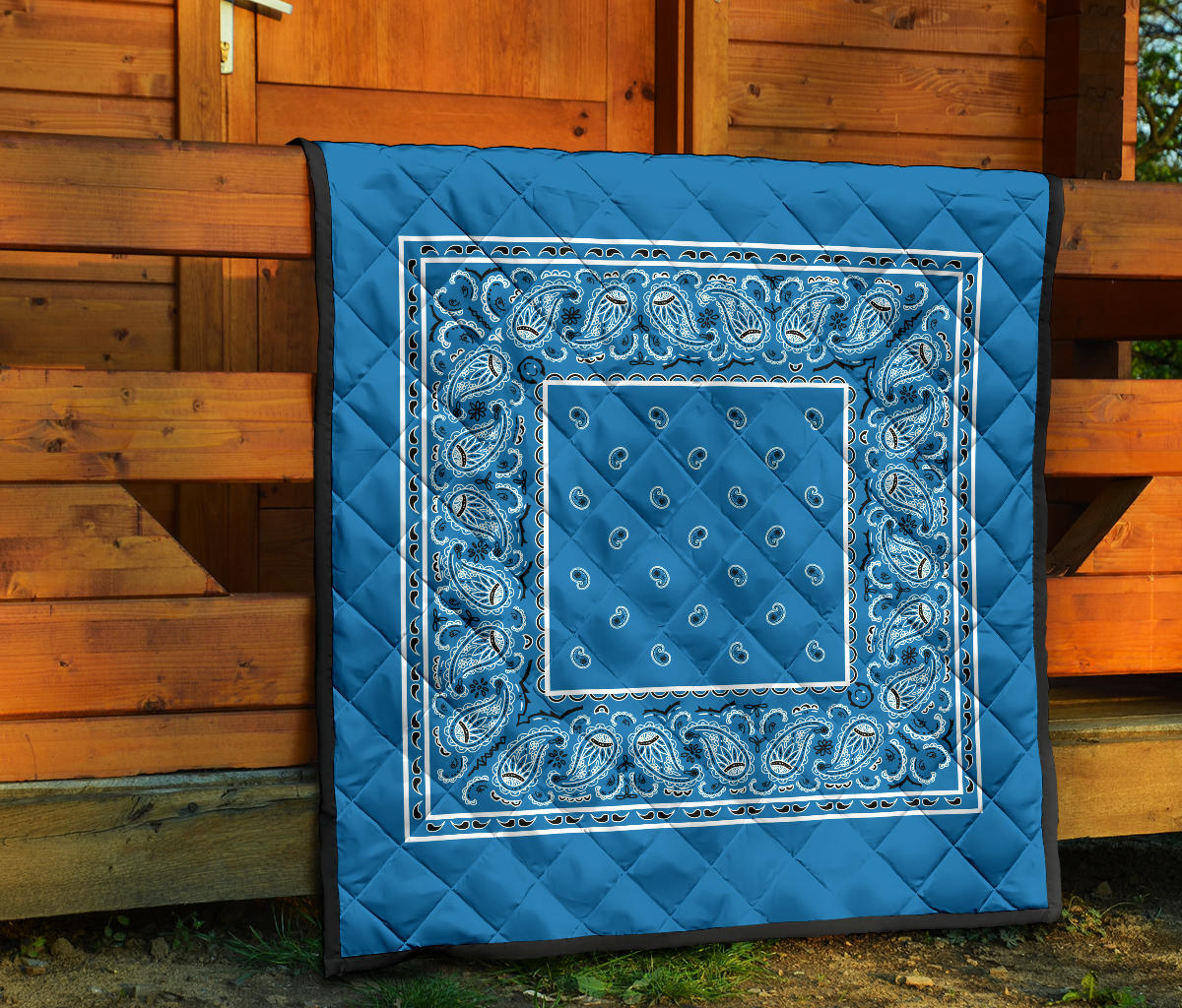Sky Blue Bandana Bedroom Decor