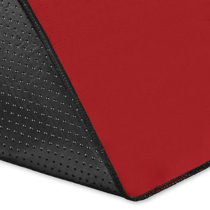 Classic Red Bandana Area Rugs - Minimal