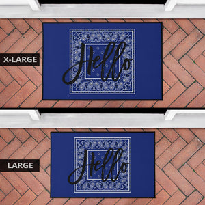 Royal Blue Bandana Door Mats