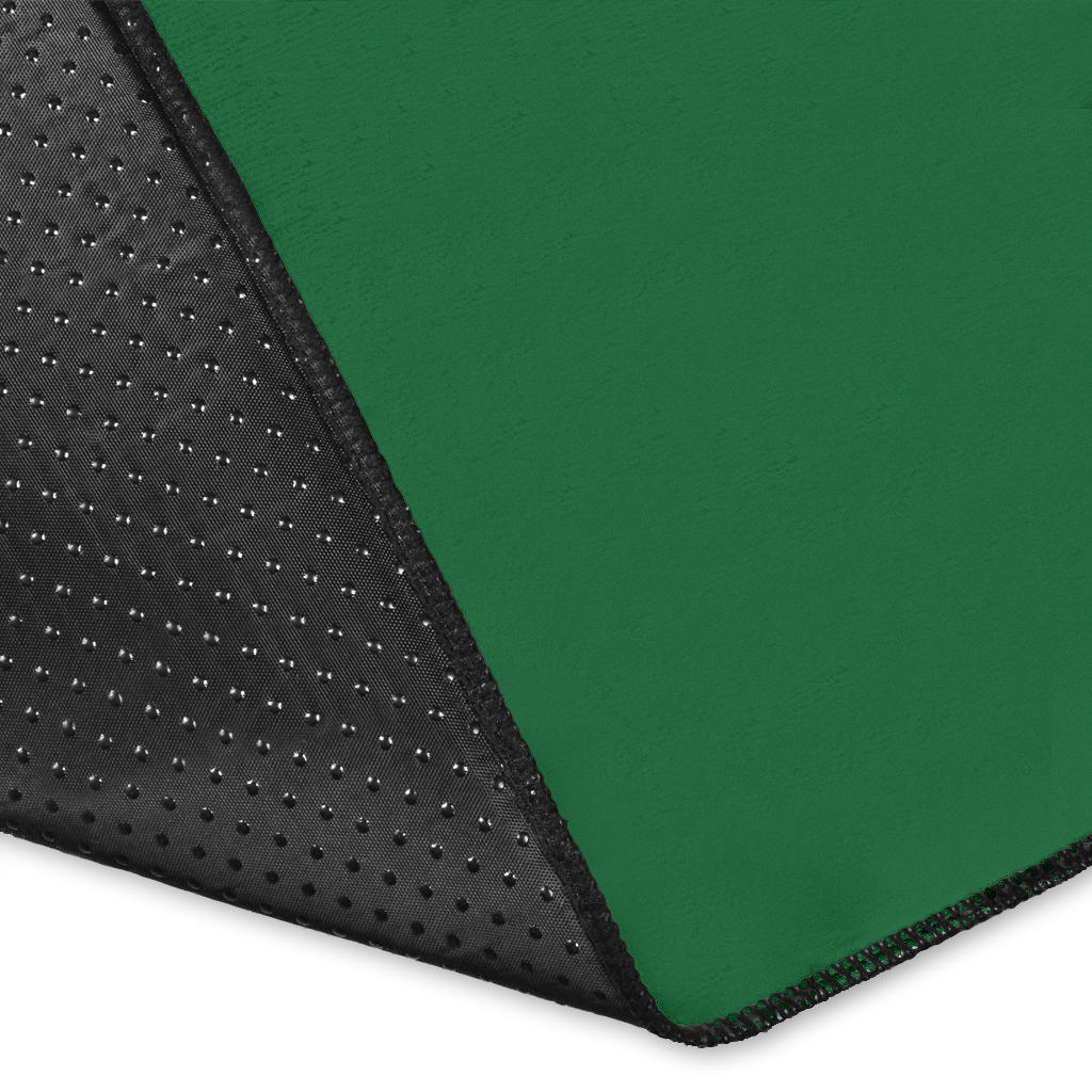 Classic Green Bandana Area Rugs - Minimal