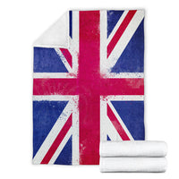 United Kingdom Flag Fleece Throw Blanket