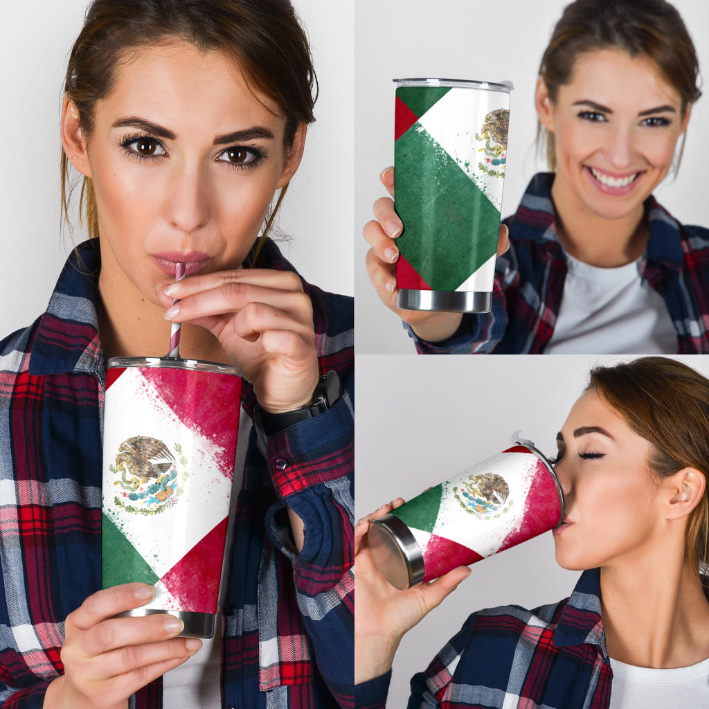 Mexico Flag Patches Tumblers