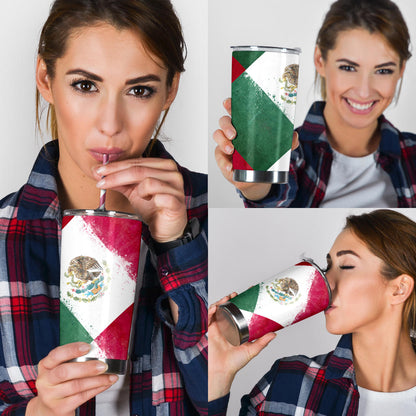Mexico Flag Patches Tumblers