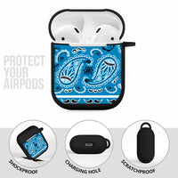 Sky Blue Bandana AirPod Case Covers