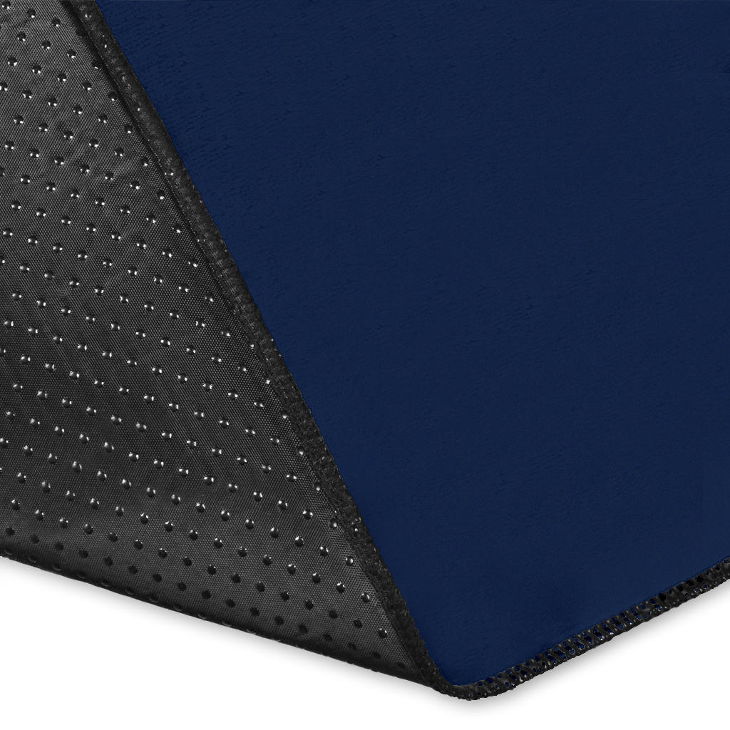 Navy Blue Bandana Area Rugs - Minimal