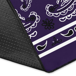 Royal Purple Bandana Area Rugs - Fitted