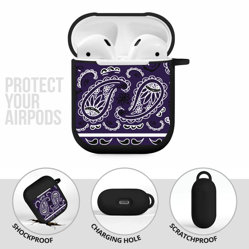 Royal Purple Bandana AirPod Case Covers